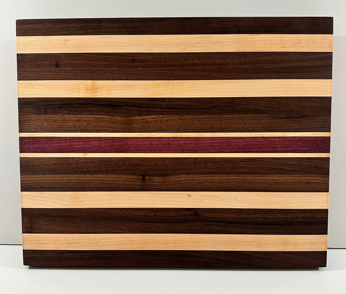 Large Food Prep Walnut/Maple/Purpleheart Wood Board