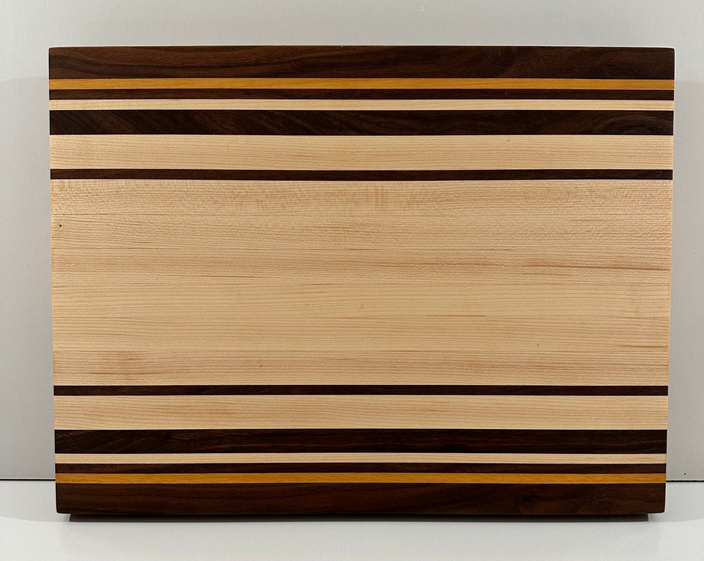 Large Food Prep Walnut/Maple/Canary Wood  Board