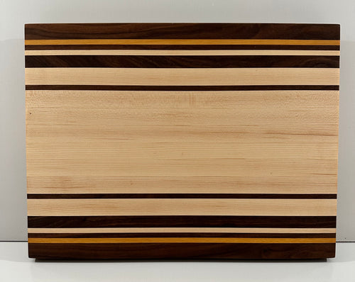 Large Food Prep Walnut/Maple/Canary Wood  Board
