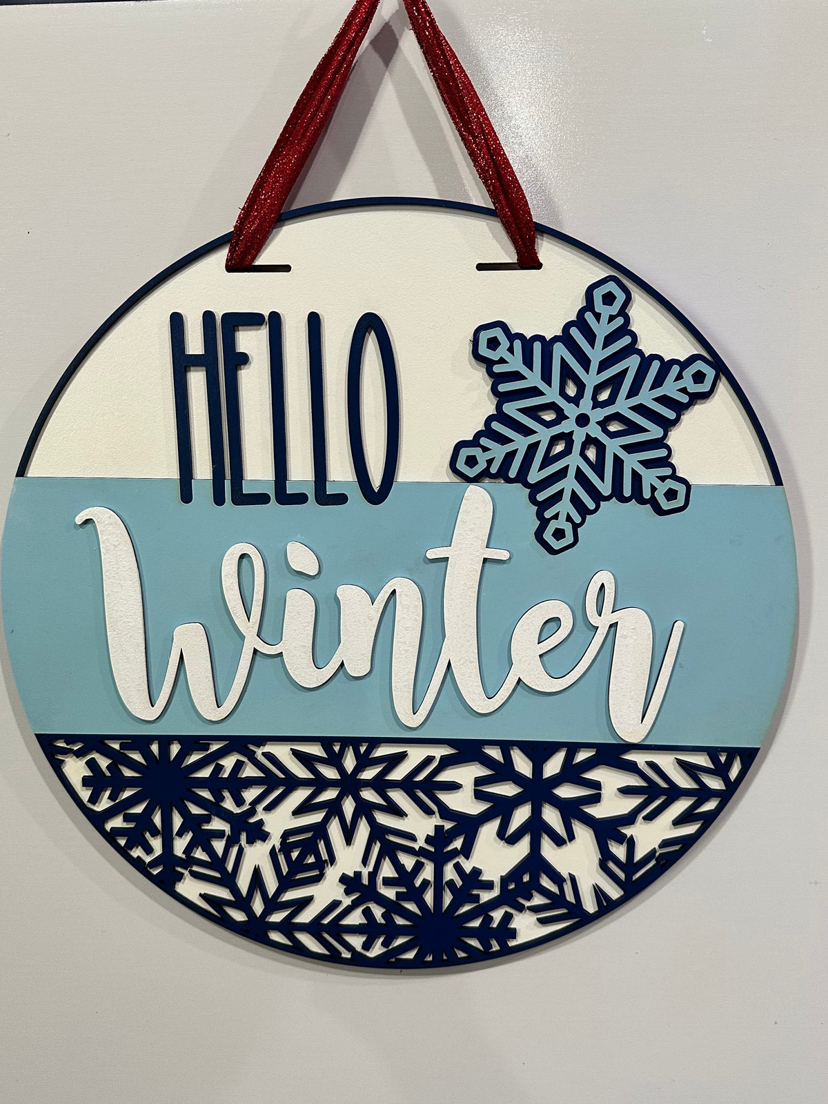 "Hello Winter" Door Hanger